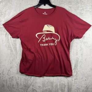 Vintage Bobby‎ Bowden Hat T-Shirt Size 2XL FSU Seminoles College Football Coach